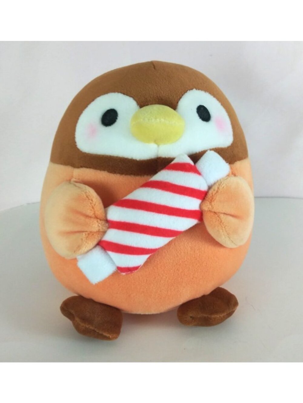 NWT Takashoji Penguin Holding Candy 8" Plush